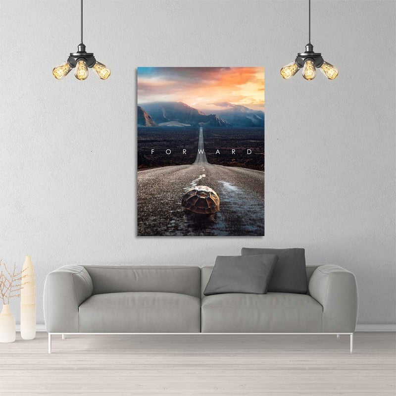 Yetaryy Inspirational Entrepreneur Quotes with Words Wall Art Motivational Forward Painting Prints on Canvas Modern Inspiring Posters Prints Artwork Home Office Classroom School Decor - 30" Wx40 H - Image 3
